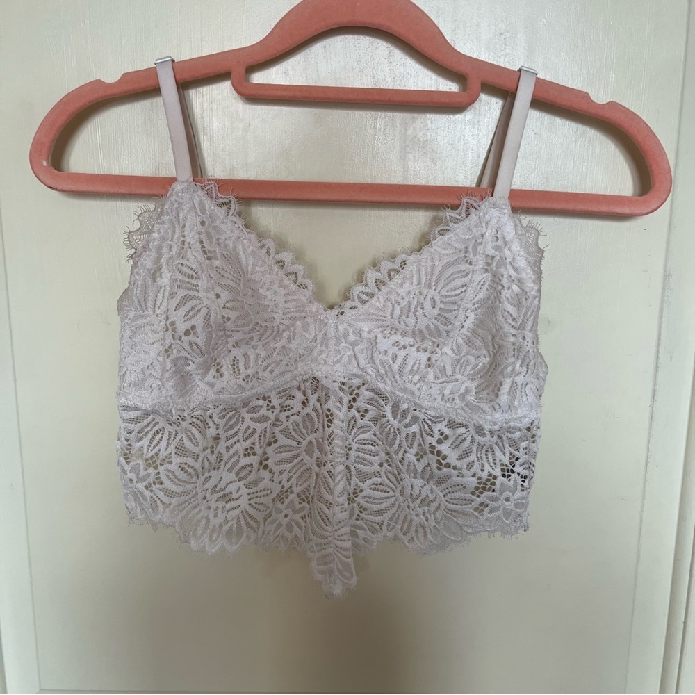 White mesh tank top